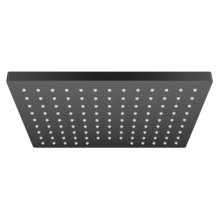 Hansgrohe Vernis Shape Kopfbrause 230 Eco - 23 x 17 mm, 6,5 l/min, Anzahl Funktionen: 1 Stk., Schwarz - Aufnahme eines quadratischen Duschkopfs in Mattschwarz mit vielen kleinen Düsen für ein entspannendes Duscherlebnis.