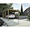Weka Carport Optima (6,12 x 3,22 m, Einfahrtshöhe: 2,15 m, Schneelast: 125 kg/m²)