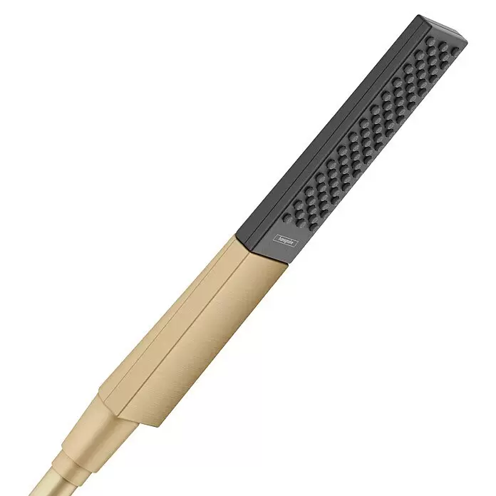 Hansgrohe Rainfinity Handbrause 100 EcoSmart - Anzahl Funktionen: 1 Stk., Länge: 23 cm, Bronze/Graphit - Rechteckige Handbrause in Champagner-Bronze und Mattschwarz.