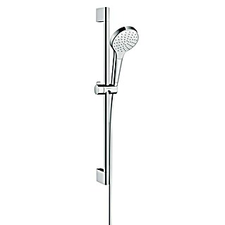 Hansgrohe Croma Select S Brausegarnitur 110 (Lochabstand: 62,5 cm, Art Strahl: Rain, Chrom/Weiß)