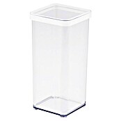 Rotho Vorratsdose Loft (L x B x H: 10 x 10 x 21,4 cm, Kunststoff, Weiß/Transparent)