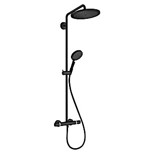 Hansgrohe Croma Select S Sistema de ducha (Caudal de agua: 15 l/min, Número de tipos de chorro: 3 ud., Negro)