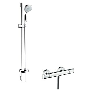 Hansgrohe Croma 100 Brause-Set (Lochabstand: 91,5 cm, Chrom)