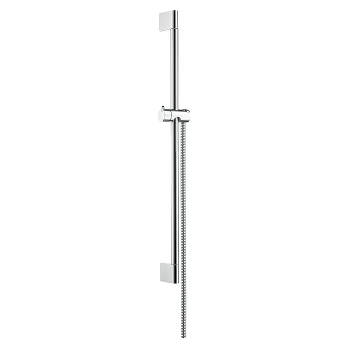Hansgrohe Brausestange Unica Crometta - Höhe: 66,9 cm, Chrom - Duschstange mit verstellbarer Halterung. Das Produkt ist aus verchromtem Metall und hat eine moderne Optik für Ihr Badezimmer.