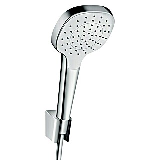 Hansgrohe Brause-Set Croma Select E 110 (Anzahl Strahlarten: 1 Stk., Durchmesser Handbrause: 11 cm, Chrom, Länge Brauseschlauch: 160 cm)