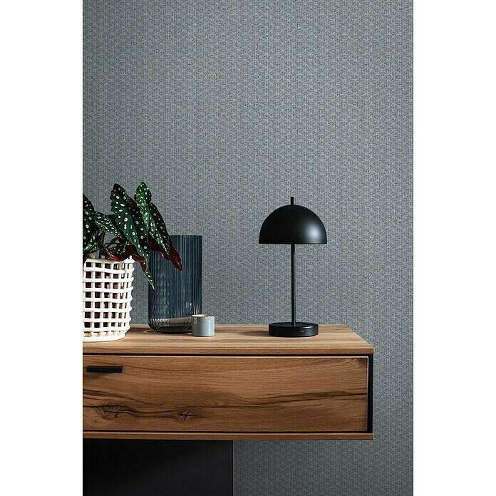 SCHÖNER WOHNEN-Kollektion Vliestapete Bouclé (Blaugrau, Uni, 10,05 x 0,53 m) | BAUHAUS