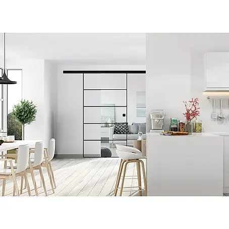 Diamond Doors Black Edition Glasschiebetür Lines