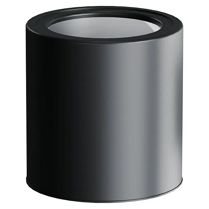BAUHAUS WC-Bürstengarnitur Black - Stahl, Schwarz - Darstellung einer grauen Farbdose. Das Produkt ist gut gestaltet und für verschiedene Farbarbeiten geeignet.