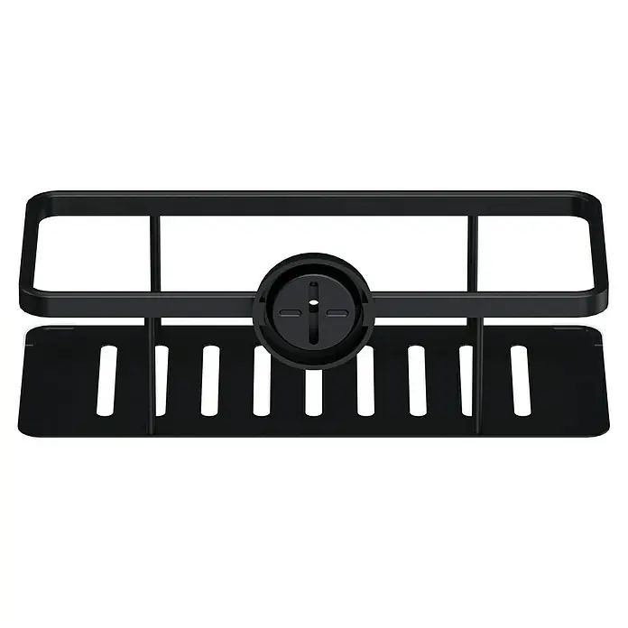 Camargue Paris Black Cesta de baño - Negro - Estante de ducha negro con diseño moderno para almacenamiento en el baño. Práctico y elegante para organizar elementos esenciales.