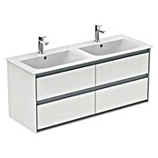 Ideal Standard Connect Air Waschtischunterschrank (44 x 120 x 51,7 cm, 4 Schubkästen, Weiß/Hellgrau, Glänzend)