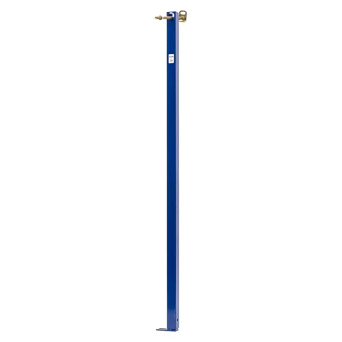 Siamp Seiten-Abschlusselement - Länge: 118 cm - Blaue Metallschiene mit goldenen Befestigungen an beiden Enden, die sich ideal zur Unterstützung und Befestigung eignet.