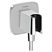 Hansgrohe Wandanschlussbogen FixFit Q (½″, Chrom, Gebogen) | BAUHAUS