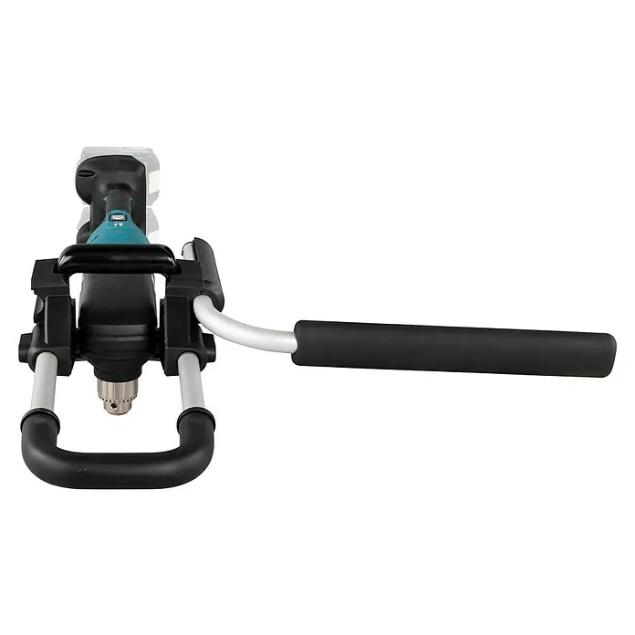 Makita LXT 18V Akku-Erdbohrer DDG460ZX7 - 36 V, Li-Ionen, Ohne Akku - Bild einer Makita Bohrmaschine mit Bügelgriff und Zusatzhandgriff für präzise Bohrungen.