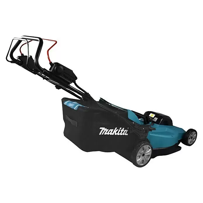 Makita LXT 18V Akku-Rasenmäher DLM539PT2 - 36 V, 2 Akkus, 5 Ah, Schnittbreite: 53,4 cm - Diagonale Ansicht