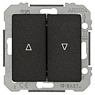 Siemens DELTA Mega Jalousieschalter SIE039529 (Carbon Metallic, Glänzend, 10 A, Unterputz)