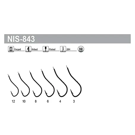 Tubertini  Anzuelo de pesca Senshi NIS-843 T.6