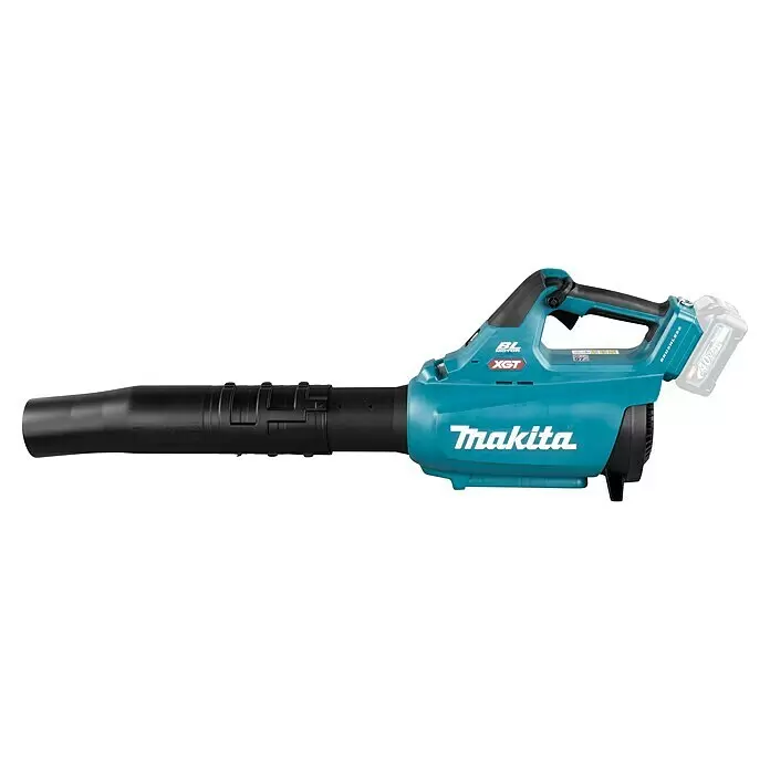 Makita Akku-Laubbläser UB001GZ - 40 V, Ohne Akku, Blasgeschwindigkeit: 53 m/s - Makita Akku-Laubbläser in Türkis und Schwarz mit 40V Akku.