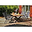 Gartenmöbel-Set Maja Slim (7 -tlg., Holz, Anthrazit) | BAUHAUS