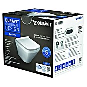 Duravit DuraStyle Spülrandloses Wand-WC-Set (Mit WC-Sitz, Tiefspüler, Weiß)