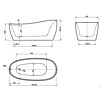Ottofond Whirlpool Domani (180 x 85 cm, Sanitäracryl, Schwarz/Weiß, Silent) | BAUHAUS