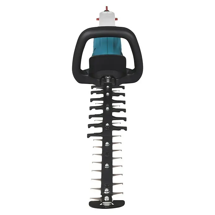 Makita XGT 40V max. Akku-Heckenschere UH006GZ - 40 V, Li-Ionen, Ohne Akku, Schnittlänge: 60 cm - Draufsicht auf eine Heckenschere mit scharfen Klingen und einem robusten Griff, ideal für die Gartenarbeit.