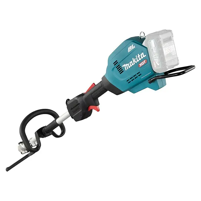 Makita XGT 40V max. Akku-Multifunktionswerkzeug UX01GZ - 40 V, Ohne Akku - Abbildung eines Makita XGT Akku-Rasentrimmers mit ergonomischem Design und leistungsstarkem Akku für effizientes Trimmen.