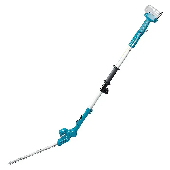 Makita LXT 18V Akku-Heckenschere DUN461WZ - 18 V, Li-Ionen, Ohne Akku, Schnittlänge: 46 cm - Ein Makita Akku-Hochentaster für müheloses Trimmen hoher Hecken, mit verstellbarem Schaft und drehbarem Messerkopf.