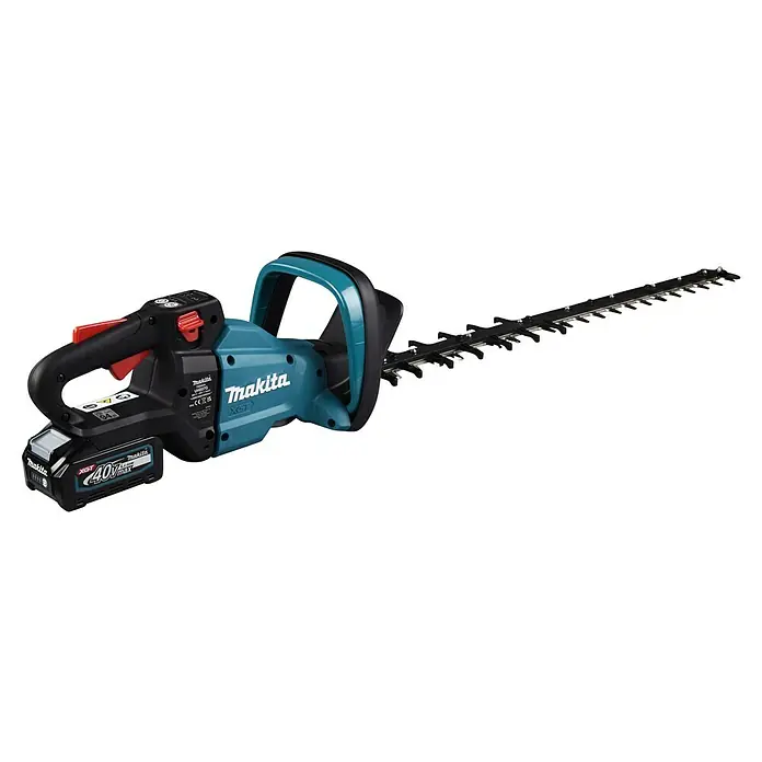 Makita XGT 40V max. Akku-Heckenschere UH007GD201 - 40 V, Li-Ionen, 2 Akkus, Schnittlänge: 75 cm - Makita Akku-Heckenschere mit scharfen Klingen für präzise Schnitte und einfache Gartenarbeit.