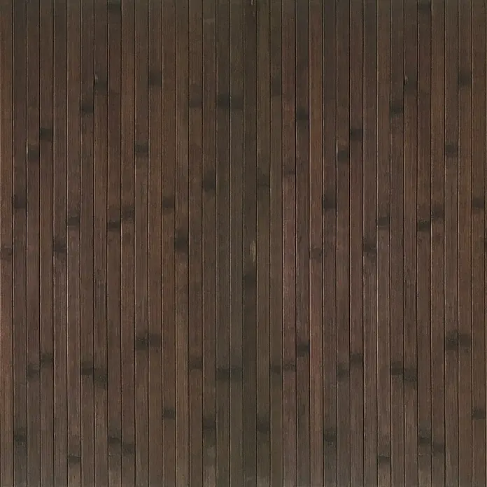 Alfombra de bambú Bamboo cool - Wengué, 240 x 160 cm - Biombo de bambú marrón oscuro con lamas verticales, ideal para decoración o como separador de ambientes.