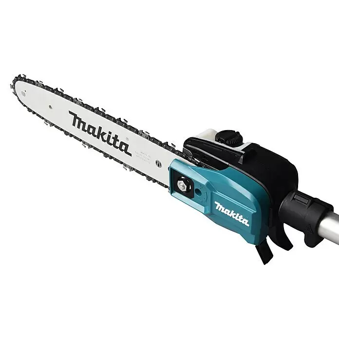 Makita LXT 18V Akku-Hochentaster DUA301Z - 36 V, Ohne Akku, Schwertlänge: 30 cm - Makita Astsägenaufsatz in Türkis und Schwarz mit silberner Motorsägenstange und Kette, zum Entasten.