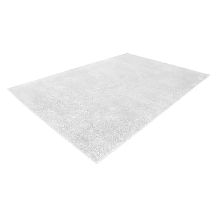 Kayoom Hochflorteppich Bali - Silbergrau, 150 x 80 cm, 100 % Polyester - Ein stilvoller, weißer Teppich, der jedem Raum eine elegante und komfortable Note verleiht. Perfekt für Wohnzimmer oder Schlafzimmer.