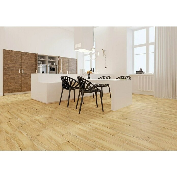 Kamena podna pločica Lussaca Sabbia  (17,5 x 60 cm, Smeđa, Mat) | BAUHAUS