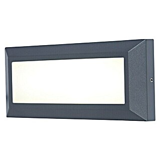 Lutec LED-Außenwandleuchte Helena (11 W, 3,2 x 23 x 10,1 cm, Anthrazit, IP54)