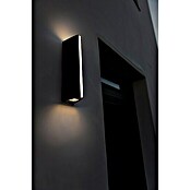 Lutec LED-Außenwandleuchte Leo (14,5 W, 8,7 x 6,6 x 30 cm, Schwarz matt, IP54) | BAUHAUS