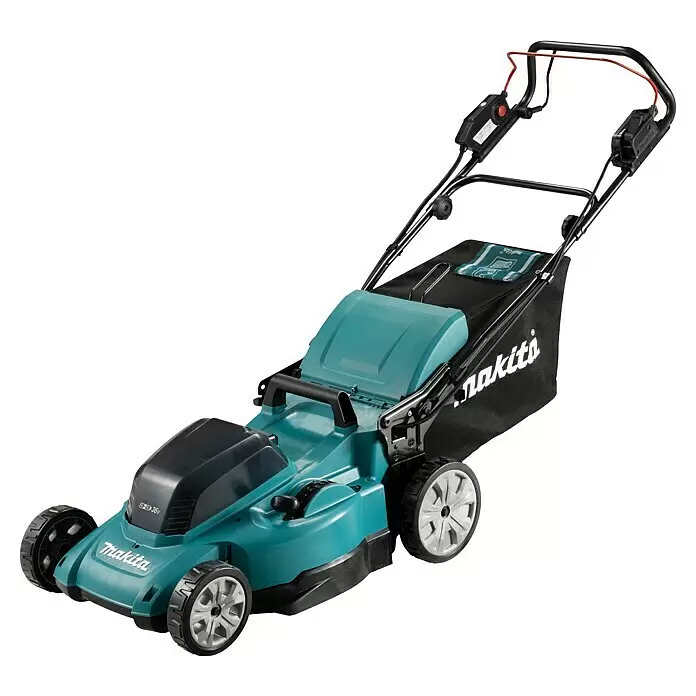 Makita LXT 18V Akku-Rasenmäher DLM481Z - 36 V, Ohne Akku, Schnittbreite: 48 cm - Diagonale Ansicht