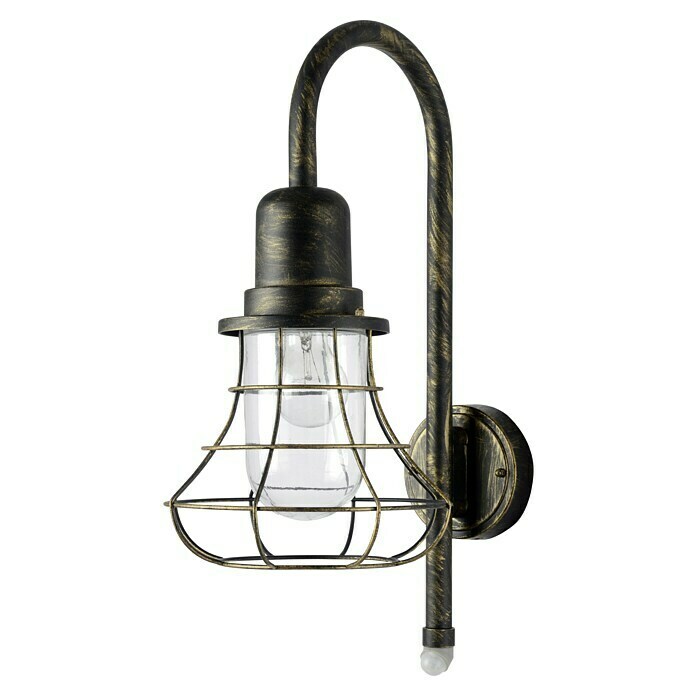 Eco-Light Sensor-Außenleuchte Bird (60 W, 34,6 x 22,7 x 54,4 cm, Braun-Gold, IP44)