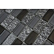 Mozaik pločica Crystal Mix XCM MS816  (32,2 x 31 cm, Crno-sive boje, Sjaj) | BAUHAUS