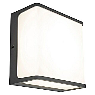 Lutec Doblo LED-Außenwandleuchte DOBLO (9 W, 8,8 x 8,5 x 8,6 cm, Schwarz-matt, IP54)