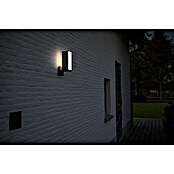 Lutec Cuba LED-Außenwandleuchte (13 W, 14,6 x 9,3 x 30,8 cm, Anthrazit, IP54) | BAUHAUS