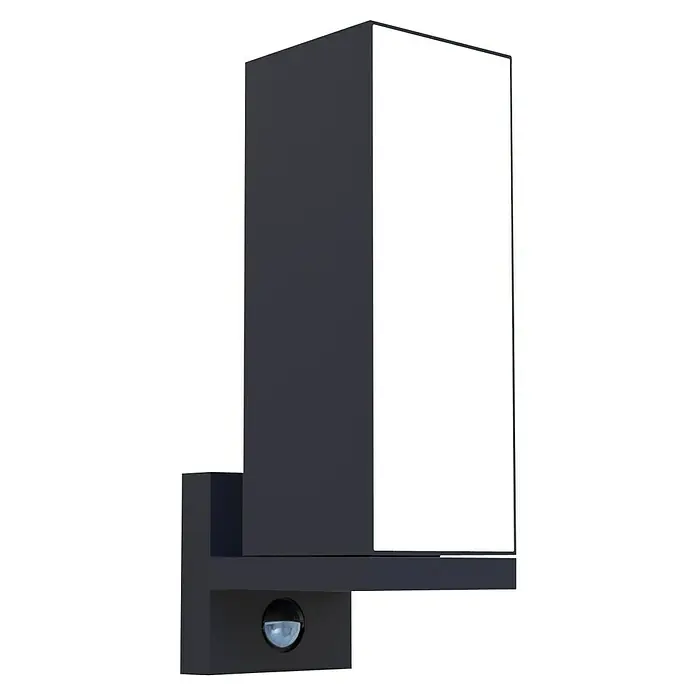 Lutec Cuba LED-Außenwandleuchte - 13 W, 14,6 x 9,3 x 30,8 cm, Anthrazit, IP54 - Moderne, würfelförmige Außenleuchte in Anthrazit mit einem hellen, rechteckigen Lichtfeld für eine stilvolle Beleuchtung von Haus und Garten.