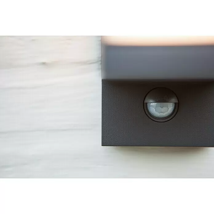 Lutec Cuba LED-Außenwandleuchte - 13 W, 14,6 x 9,3 x 30,8 cm, Anthrazit, IP54 - Detailaufnahme