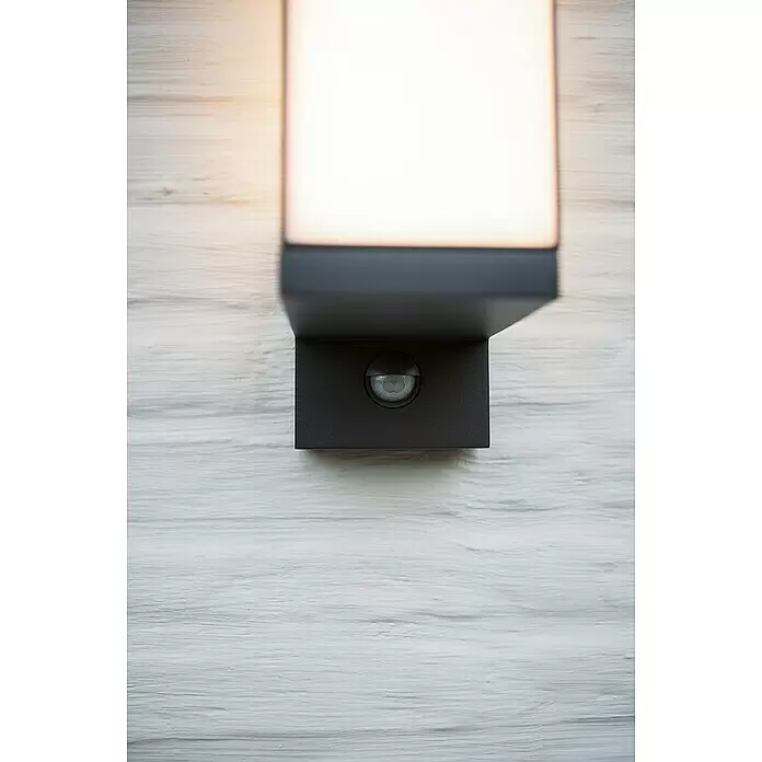 Lutec Cuba LED-Außenwandleuchte - 13 W, 14,6 x 9,3 x 30,8 cm, Anthrazit, IP54 - Detailaufnahme