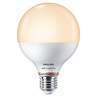 Philips Wiz Bombilla LED inteligente Globo (E27, Capacidad de atenuación: Intensidad regulable, Blanco neutro, 1.055 lm, 11 W)