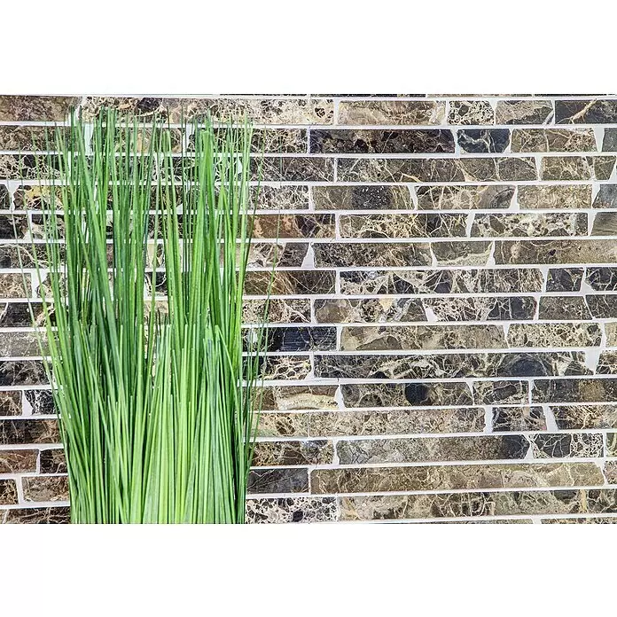 Mosaikfliese MOS BRICK 185KB - 30,5 x 30,5 cm, Braun, Matt - Detailaufnahme
