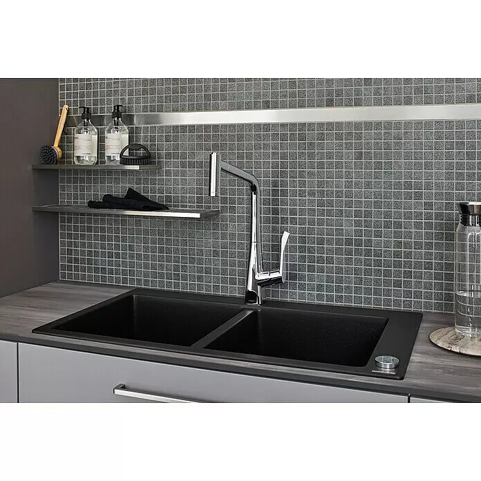 Mosaikfliese Quadrat AT 900 - 33 x 30,2 cm, Grau, Matt - Stimmungsaufnahme