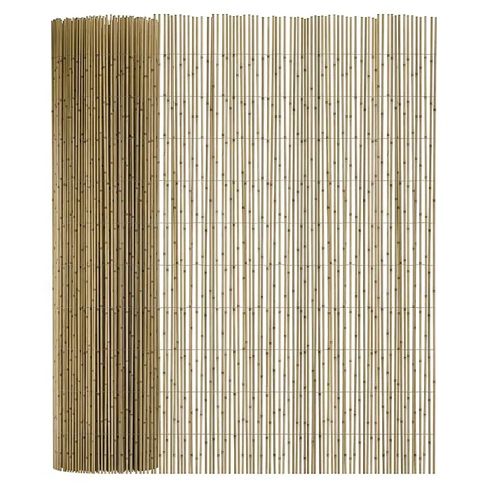 T & J Schilfrohrmatte Sylt - 600 x 200 cm, Geeignet für: Sichtschutz - Ein Bild einer Bambusmatte, die als Sichtschutz dient und eine natürliche Optik für Gärten oder Terrassen bietet.