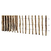 T & J Staketen Rollzaun Rollo 4-8 cm (B x H: 1.000 x 60 cm, Holz) | BAUHAUS