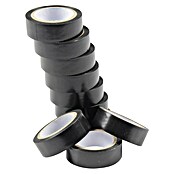 Juego de cinta aislante PVC (10 ud., Negro) | BAUHAUS