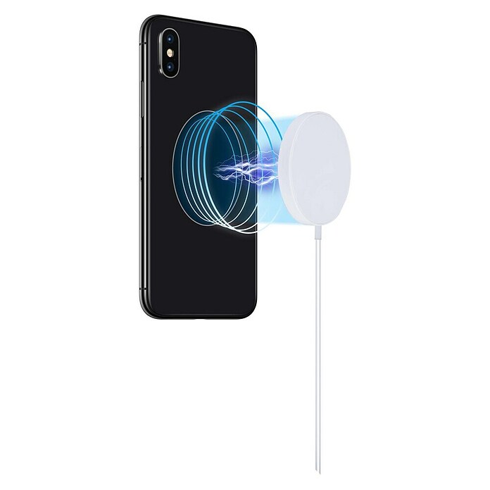 Cargador de batería para móvil magnético (15 W, Blanco) | BAUHAUS