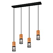 Trio Lighting Tosh Lámpara colgante redonda (160 W, Ø x Al: 9 x 150 cm, Negro, E27, 4 ud.) | BAUHAUS